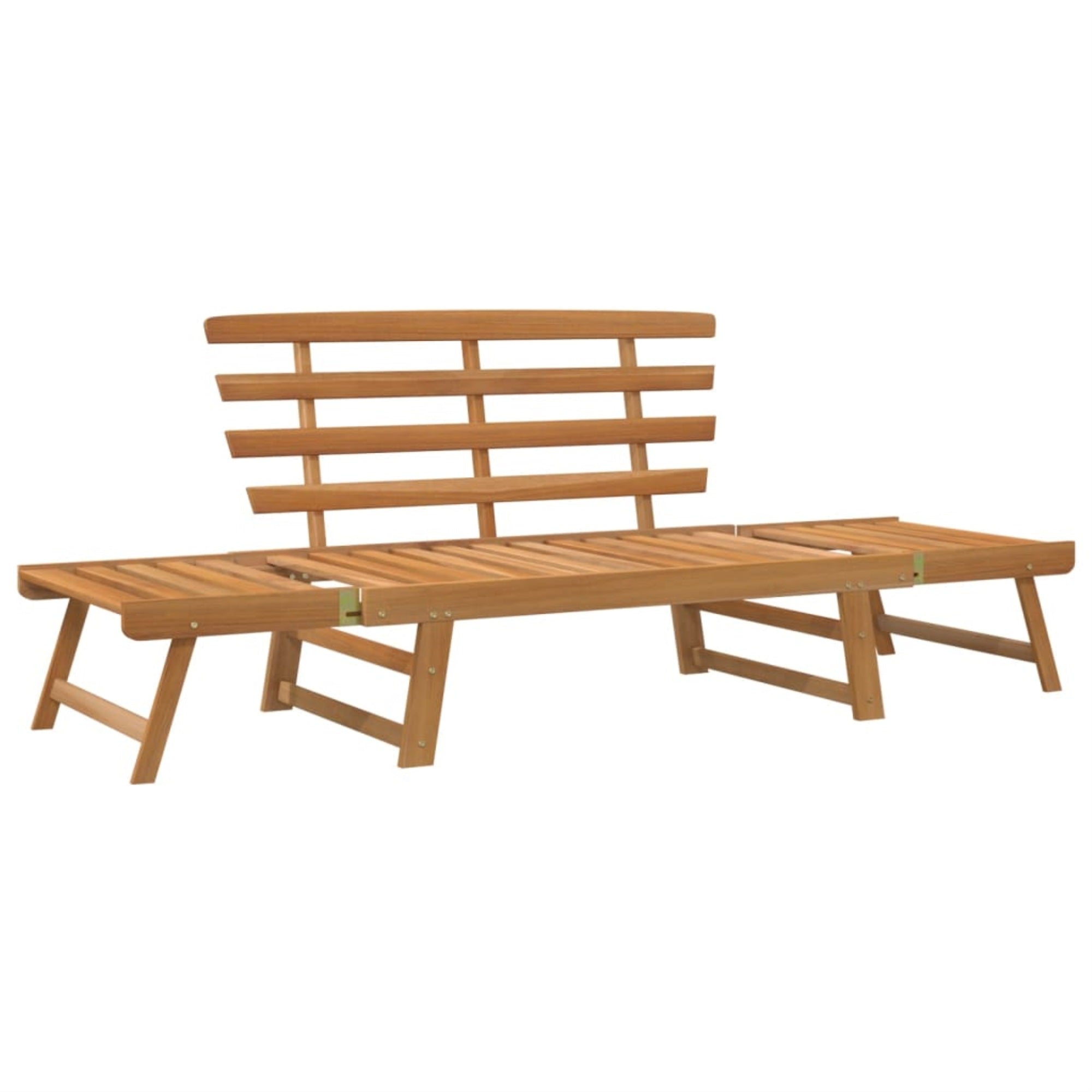 Vidaxl Patio Bench 2-In-1 74.8' Solid Acacia Wood