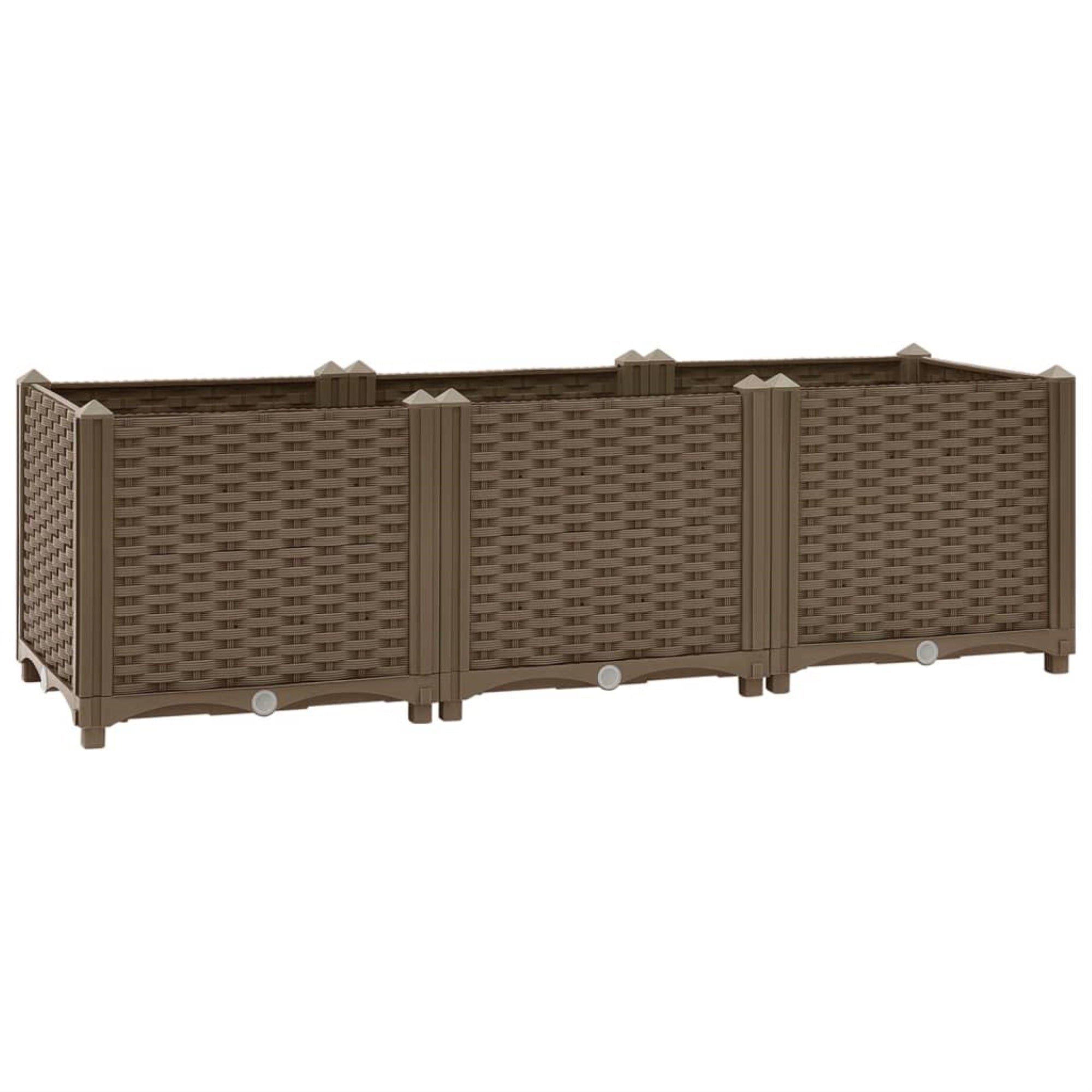 Vidaxl Raised Bed 47.2'X15.7'X15' Polypropylene