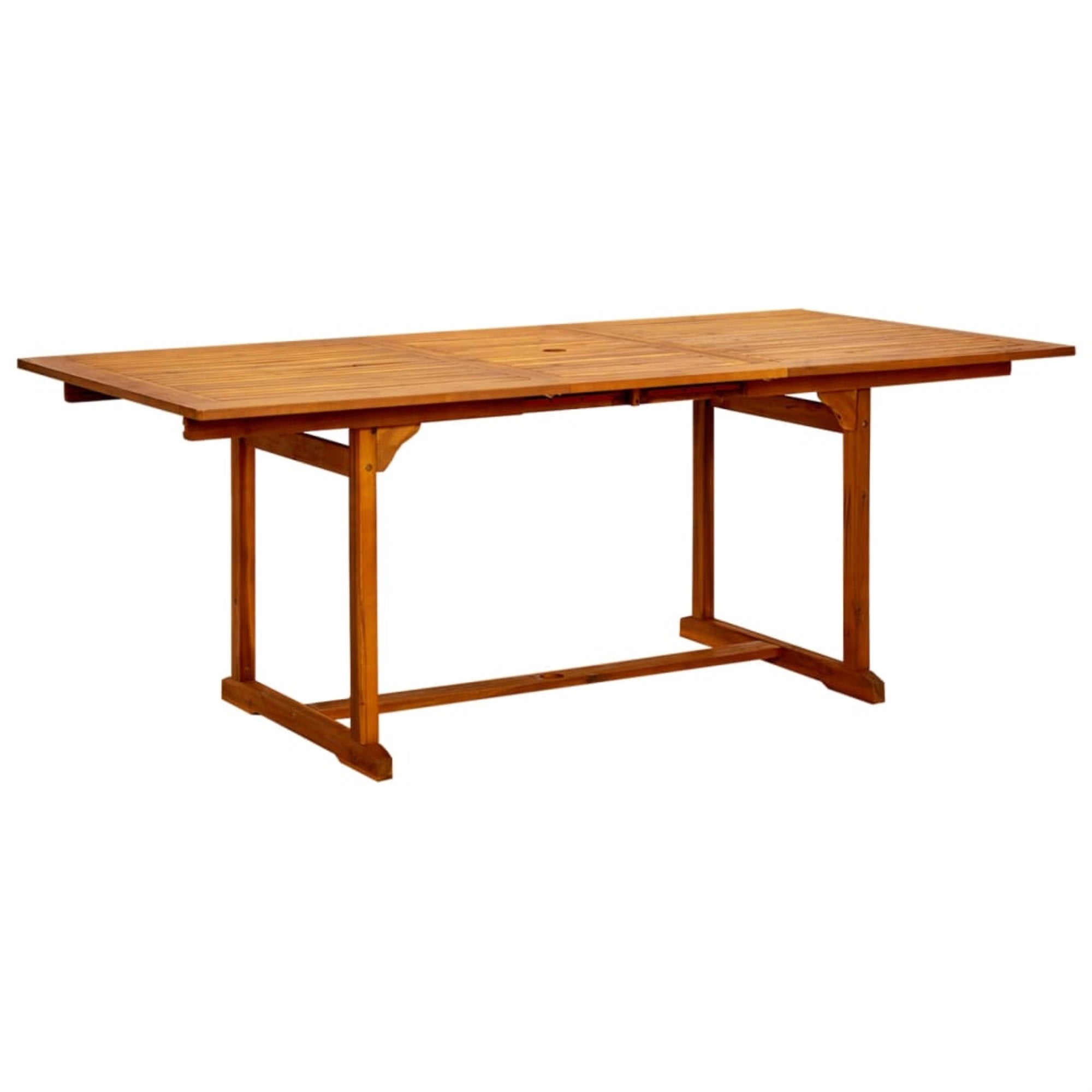 Vidaxl Garden Dining Table (59.1'-78.7')X39.4'X29.5' Solid Acacia Wood