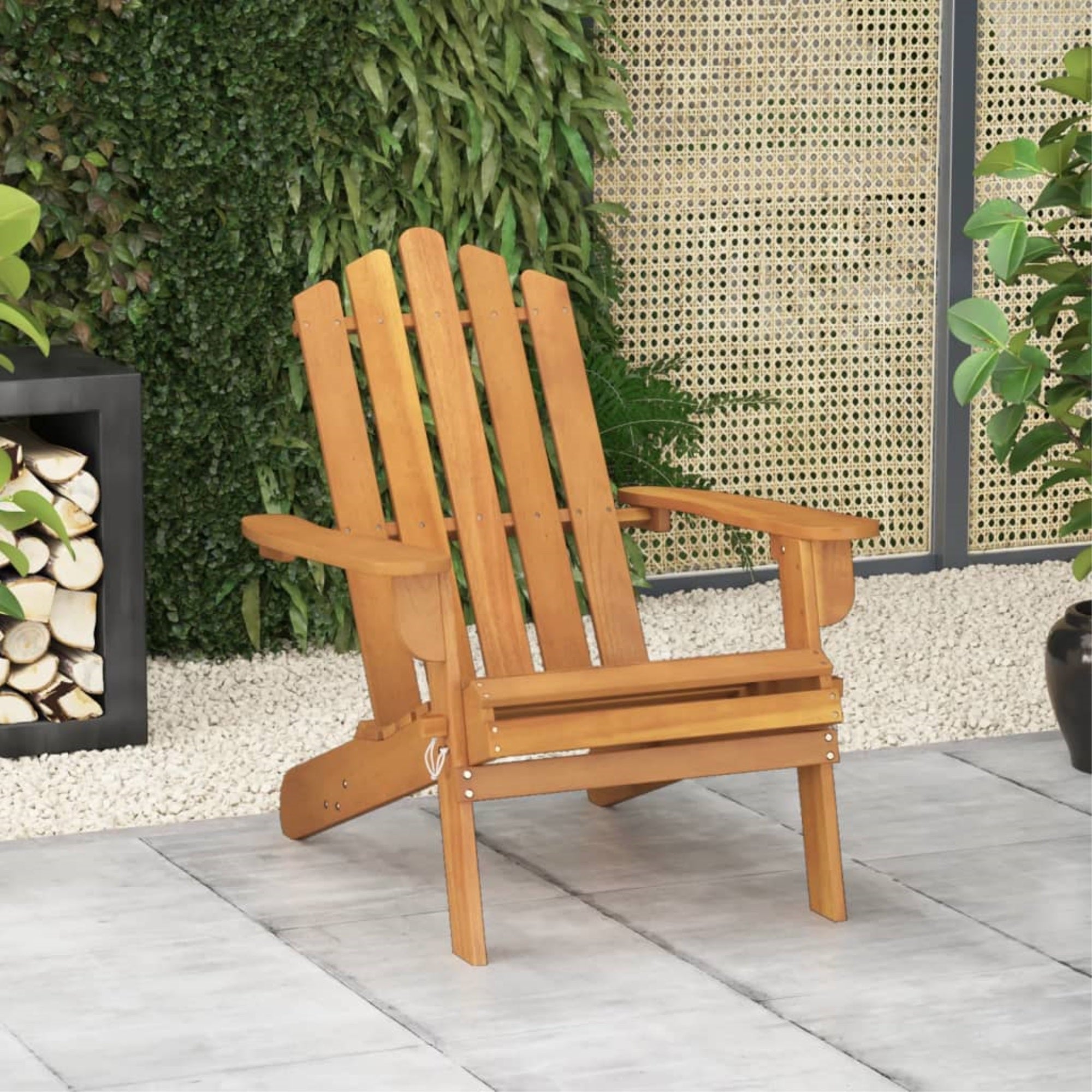 Vidaxl Patio Adirondack Chair Solid Wood Acacia