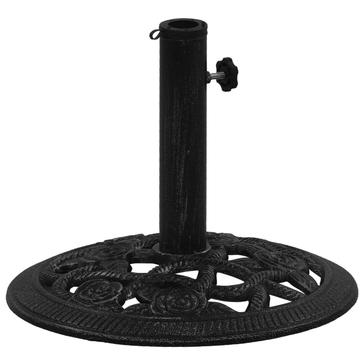 Vidaxl Umbrella Base Black 15.7'X15.7'X12.6' Cast Iron
