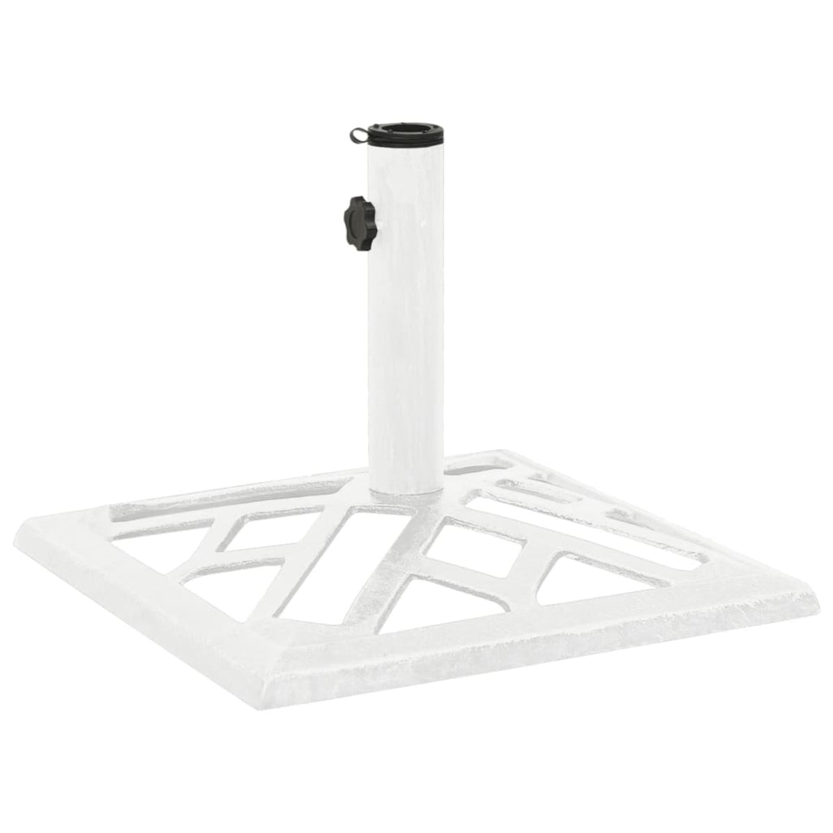 Vidaxl Umbrella Base White 17.3'X17.3'X12.2' Cast Iron