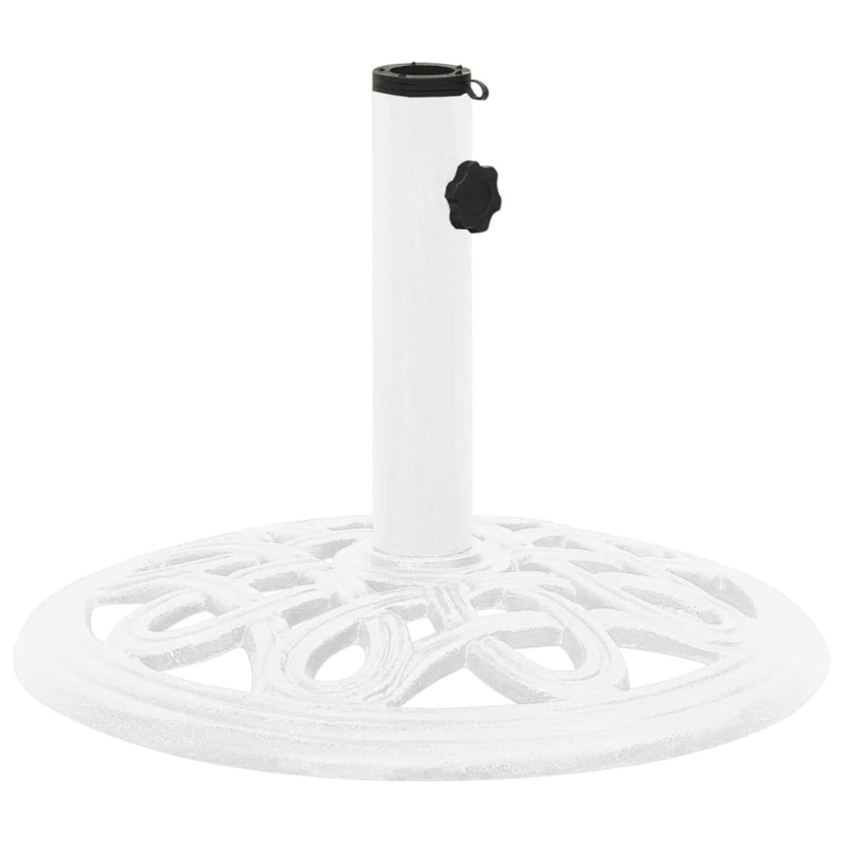 Vidaxl Umbrella Base White 15.7'X15.7'X12.6' Cast Iron