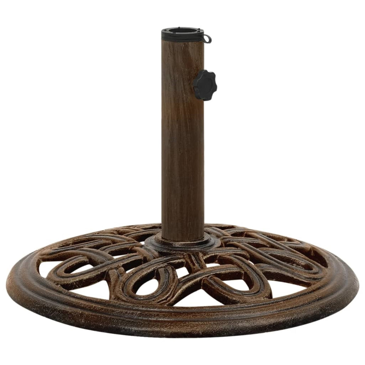 Vidaxl Umbrella Base Bronze 15.7'X15.7'X12.6' Cast Iron