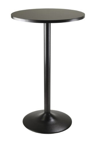 Casafoyer Obsidian Round Pub Table, Black | (2 Units)