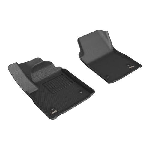 3D MAXpider Compatible with CHEVROLET SILVERADO CREW CAB 2024-2026 EV WITH CARPETED FLOOR KAGU BLACK R1