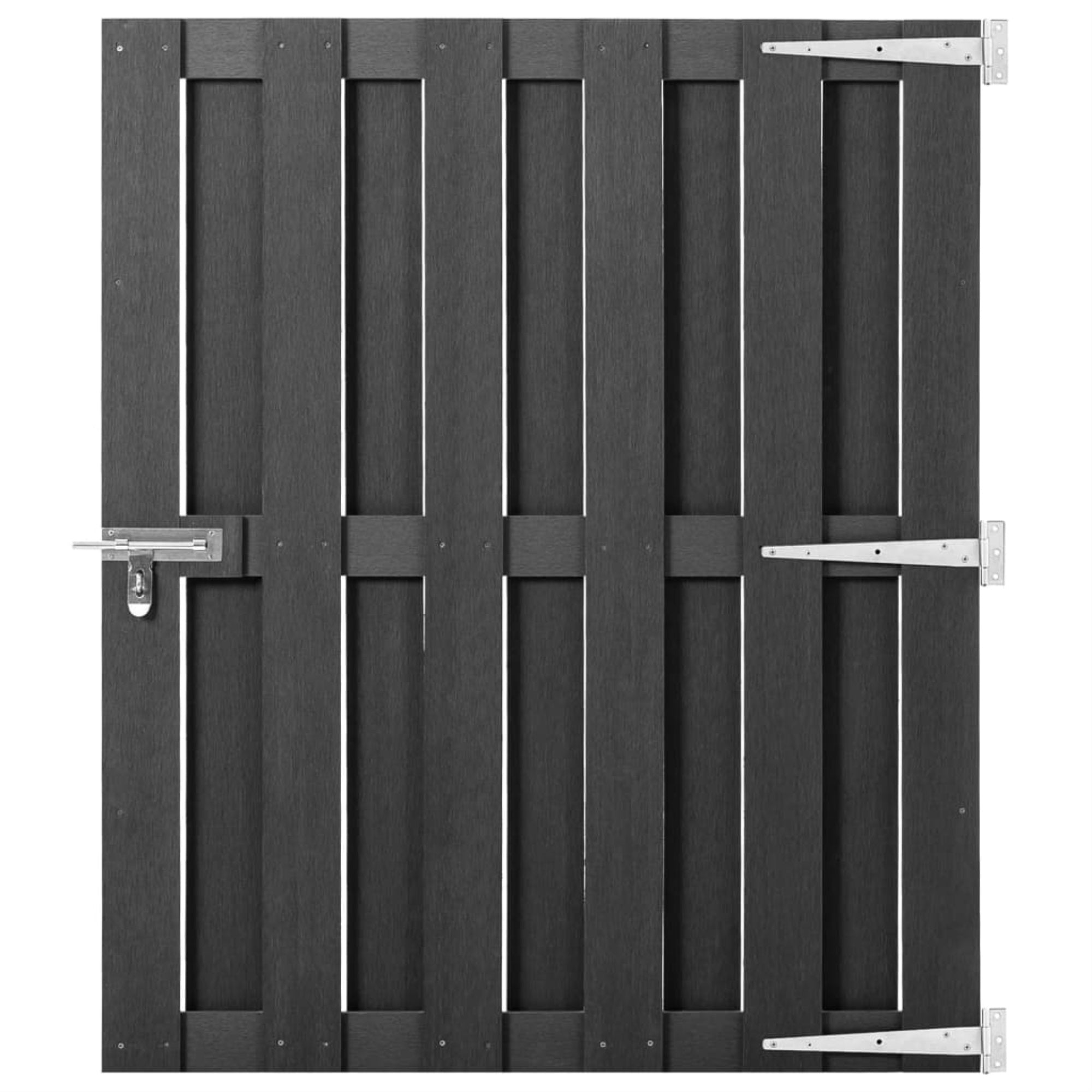 Vidaxl Garden Gate Wpc 39.4'X44.1' Gray