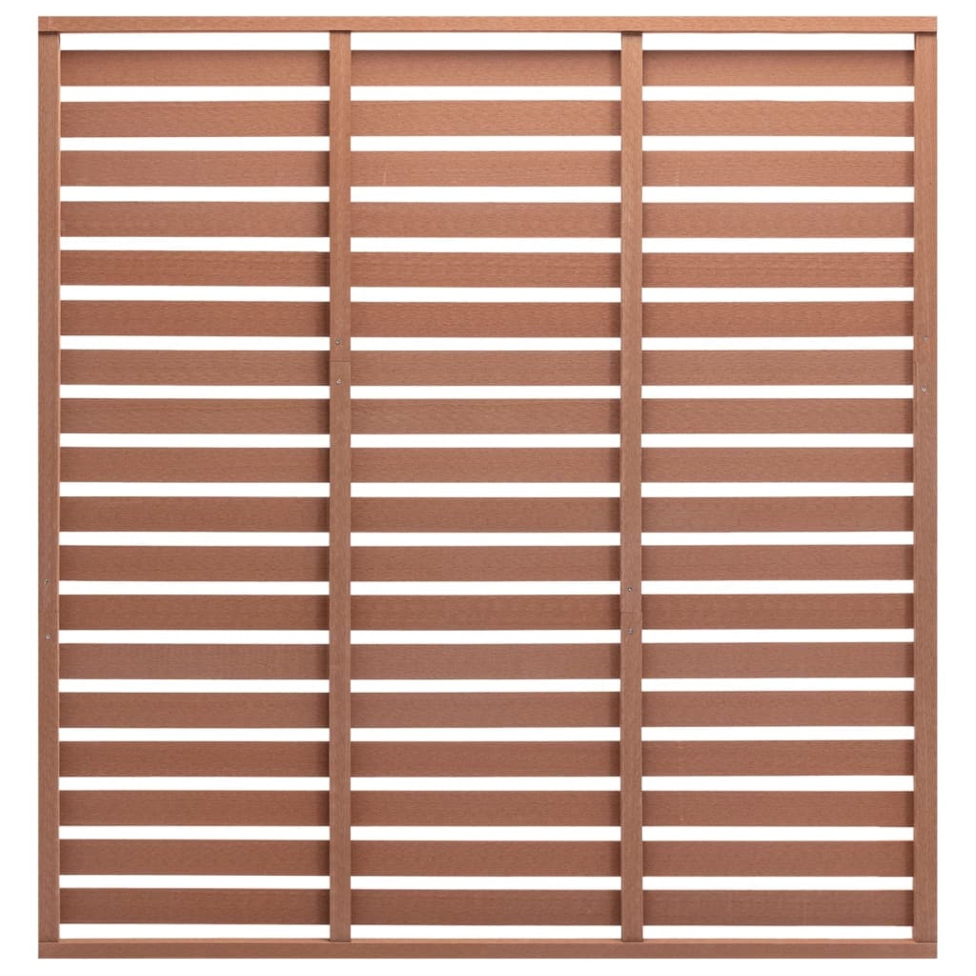 Vidaxl Fence Panel Wpc 70.9'X70.9' Brown