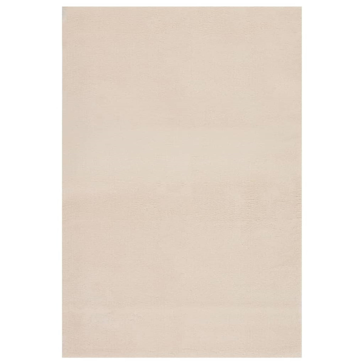 Vidaxl Washable Rug Soft Shaggy Beige 63'X90.6' Anti Slip