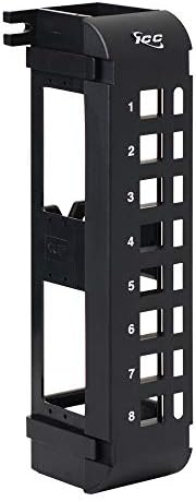 Patch Panel, Blank,Vertical,8-Port Flush