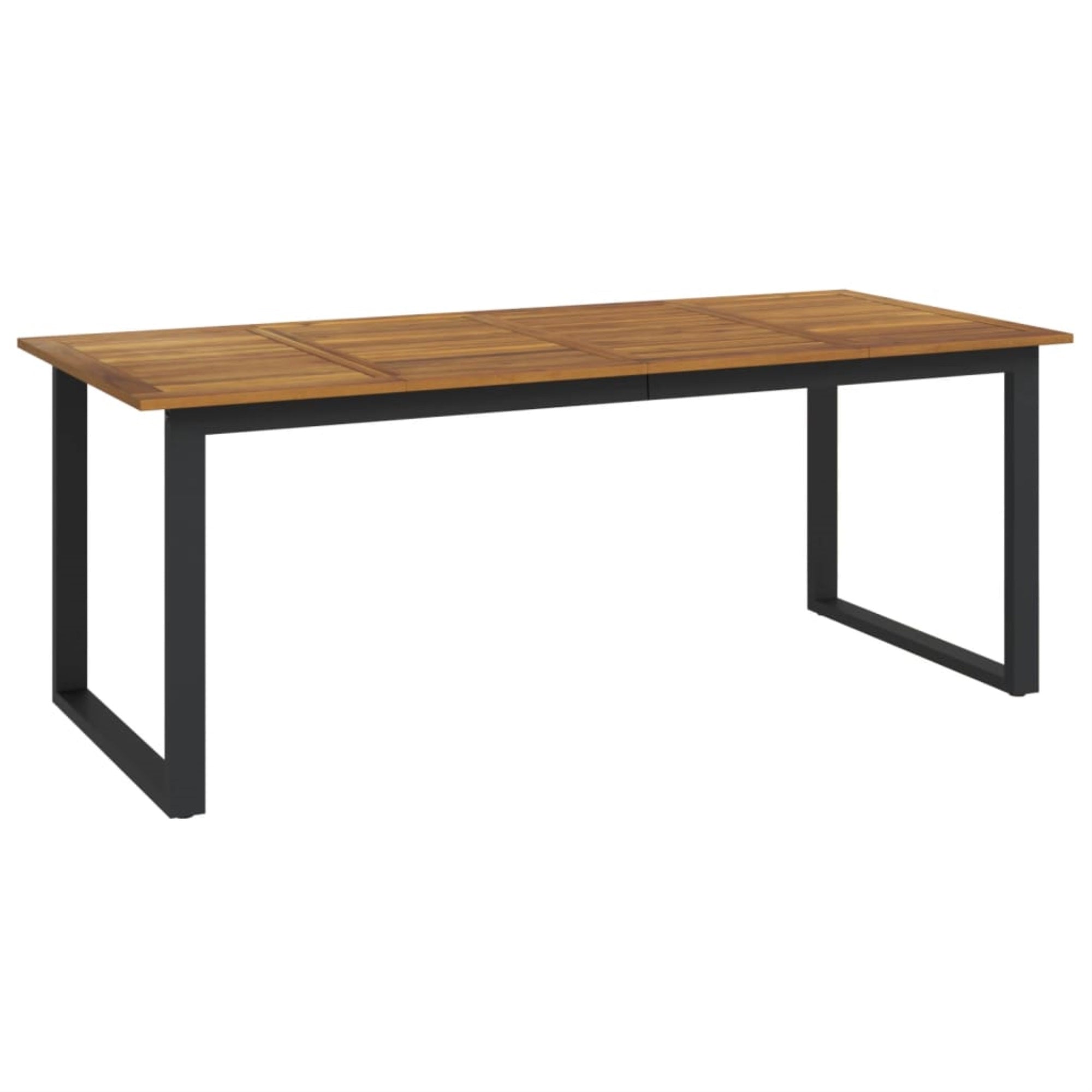 Vidaxl Patio Table With U-Shaped Legs 78.7'X31.5'X29.5' Solid Wood Acacia