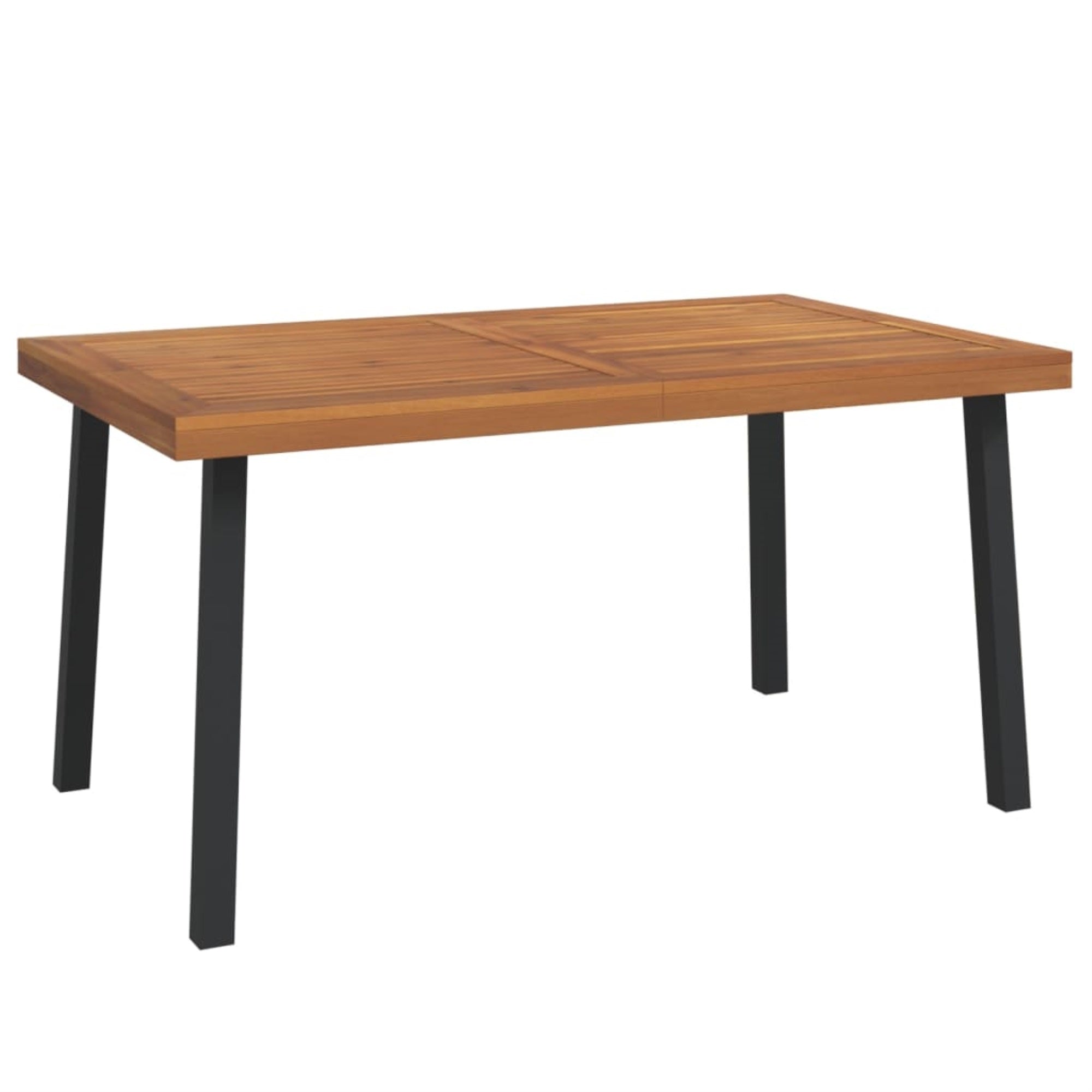 Vidaxl Patio Table 59.1'X35.4'X29.5' Solid Wood Acacia