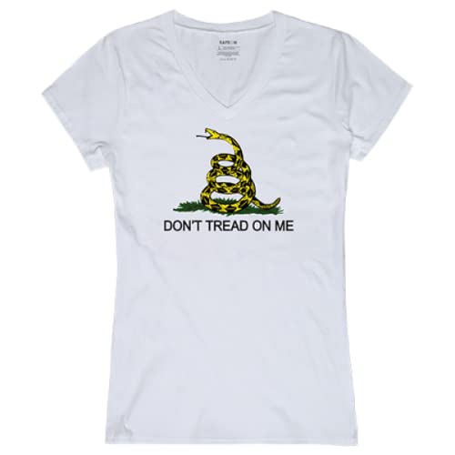 Graphic V-Neck, Gadsden, White, 2X