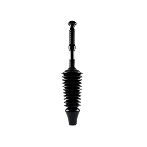 Master Plunger Mp1600 1.6 Gallon Low Flush Toilet Plunger With Funnel Nose Design, Black