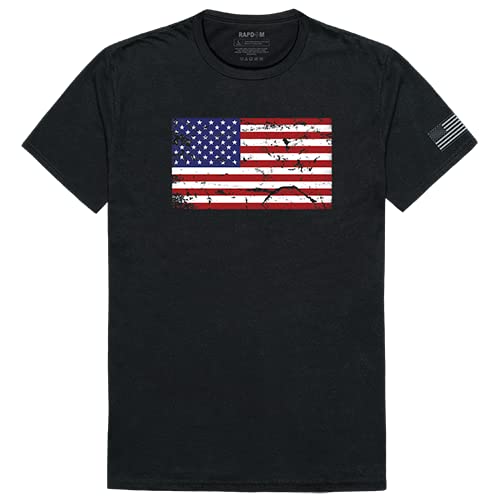 Tactical Graphic T, US Flag 2, Black, L