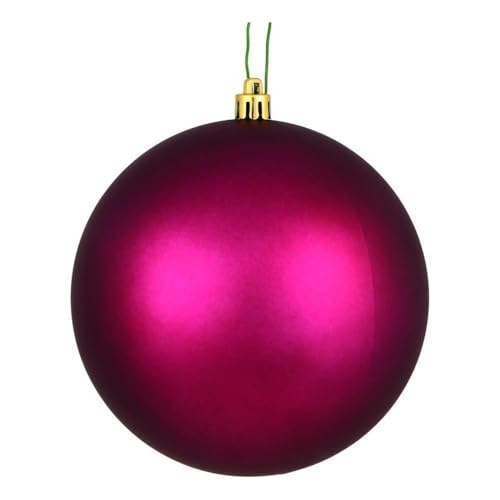 Casafoyer  3” Berry Red Matte Ball UV Drill 12/Bag - N590821DMV - (Pack Of 2)