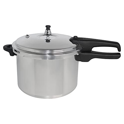 Mirro 92160A Polished Aluminum 10-Psi Pressure Cooker Cookware, 6-Quart, Silver -