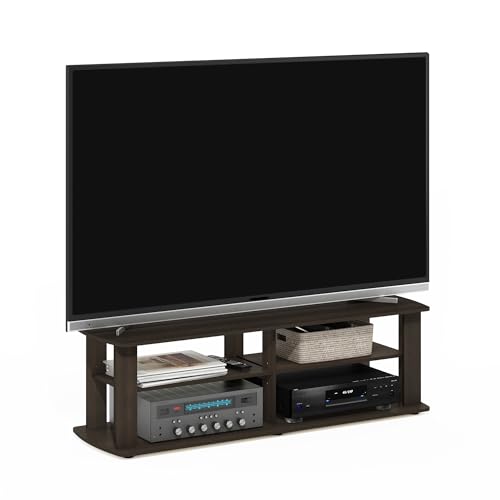 Casafoyer Furinno 11191DBR THE Entertainment Center TV Stand, Dark Brown | (2 Units)