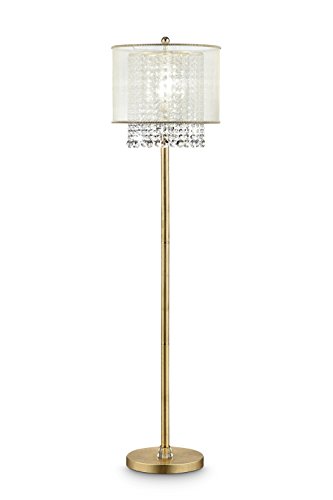 Casafoyer 64.5H Gold Foil Bhavya Floor Lamp - (Pack Of 2)"