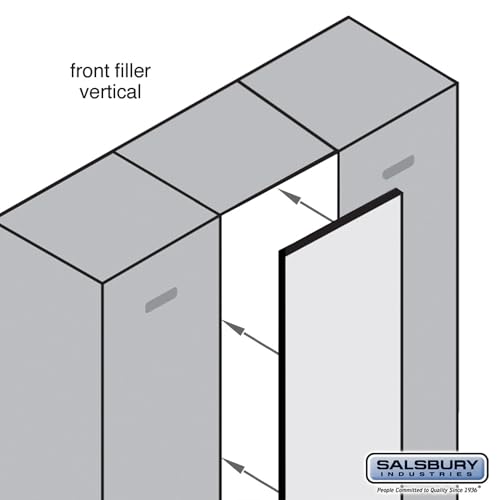 Front Filler - Vertical - 15 Inches Wide for Designer Wood Locker - Mahogany