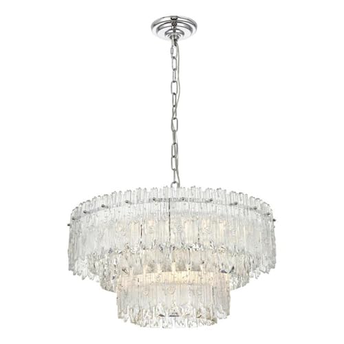 Elegant Lighting Emilia 21 Inch Pendant Light In Chrome