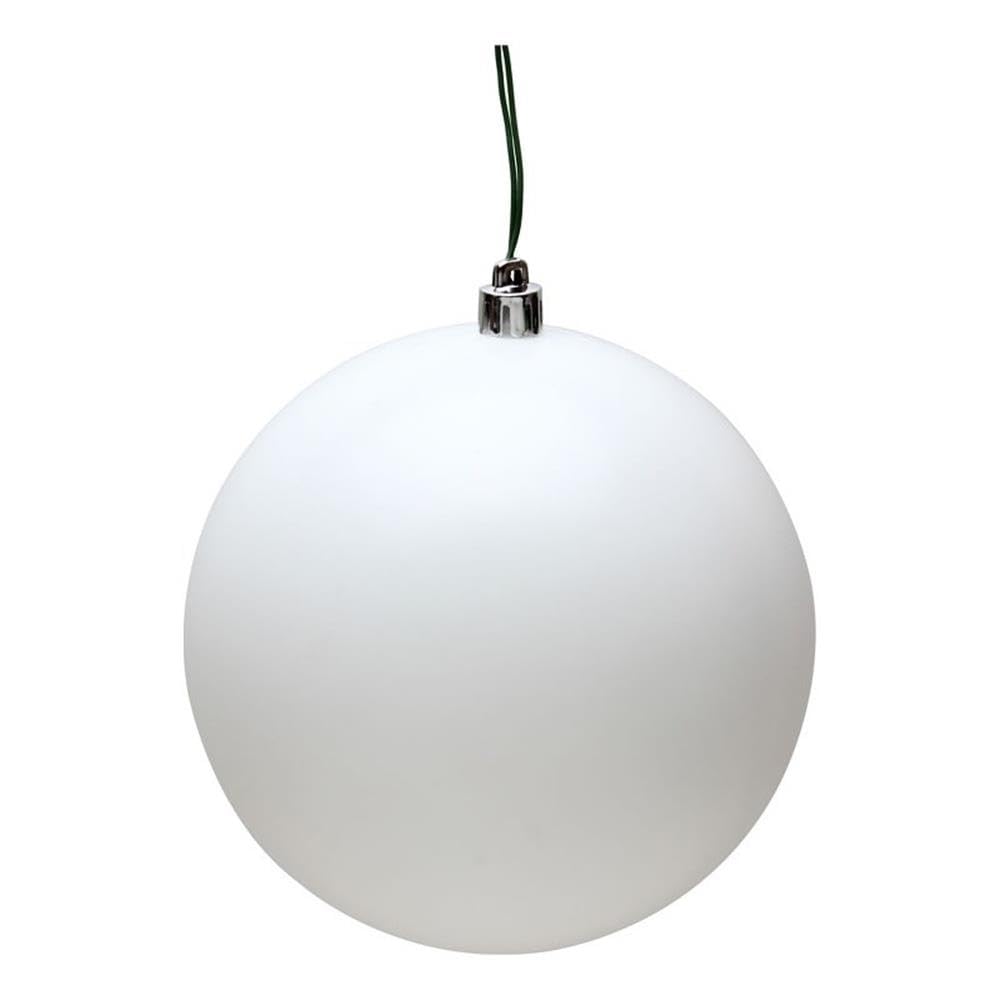 Casafoyer  10″ White Matte Ball UV Drilled Cap - N592511DMV - (Pack Of 2)