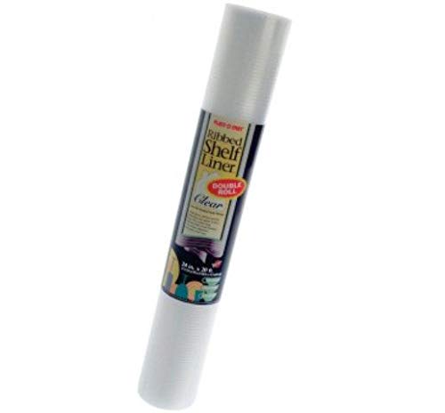 Warps Plast-O-Mat 20 Ft L X 24 In W Clear Non Adhesive Ribbed Shelf Liner