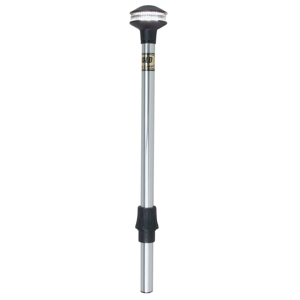 Perko 1440Dp8Chr Inland-Series Reduced Glare White All-Round Pole Light - 60 Height, 0       Rake