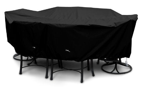 Koverroos Weathermax 71362 Large High Back Dining Set Cover 112 By 88 By 36-Inch Black