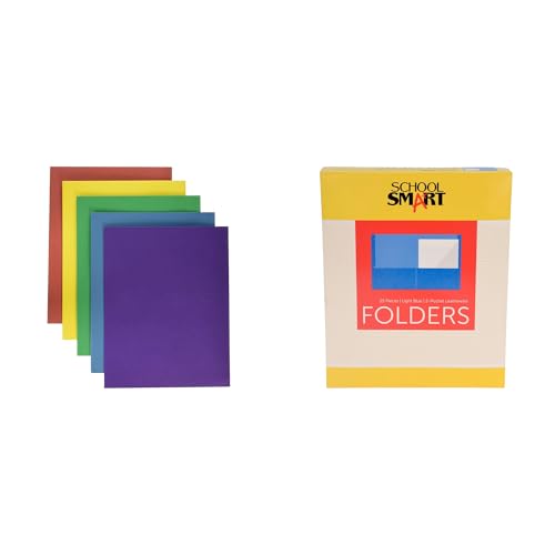 Casafoyer Extra Large 2-Pocket Folders & Light Blue 2-Pocket Folders Combo Kit for Home, School, or Office Organization