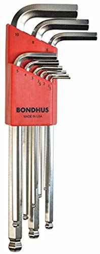 Set 9 BriteGuard Plated Ball End L-Wrenches 1.5-10mm Long