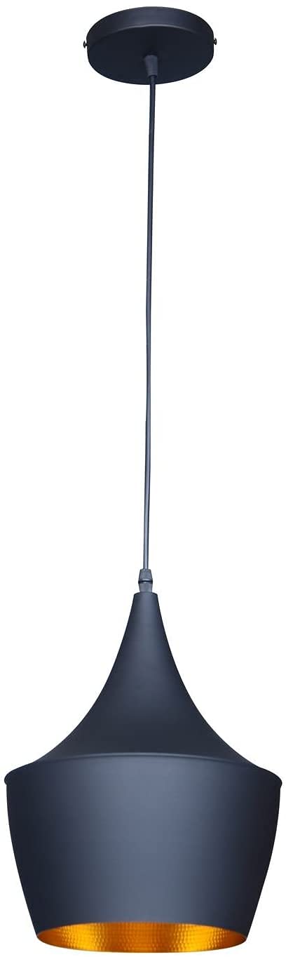 Berkley Black and Gold Single Light Pendant B6001BG