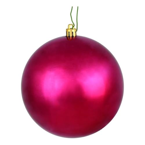 Casafoyer  3” Berry Red Shiny Ball UV Drill 12/Bag - N590821DSV - (Pack Of 2)