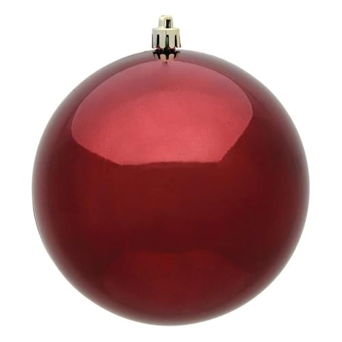 Casafoyer  6” Burgundy Shiny Ball UV 4/Bag - N591565DSV - (Pack Of 2)