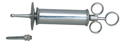SYRINGE, EAR 2OZ. CHROME GRAFCO