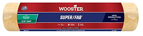 Wooster Brush R241-14 Superfab Roller Cover, 34-Inch Nap, 14-Inch , Yellow