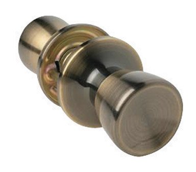 Home Plus Antique Brass Steel Passage Lockset Ansi Grade 3 1-3/4 In.