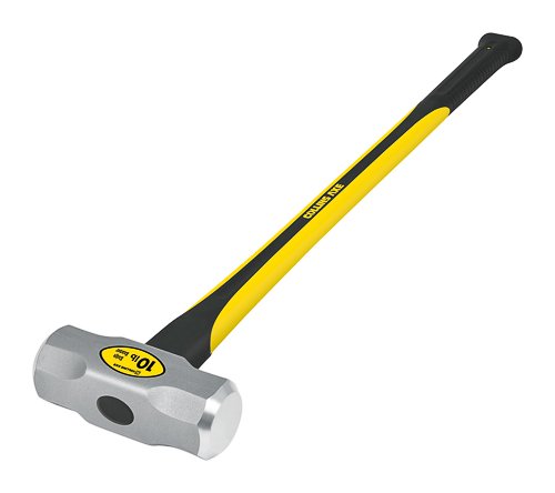 Collins 10 Lb. Forged High Carbon Steel Head Sledge Hammer 35 In. L X 2.65 In. Dia.