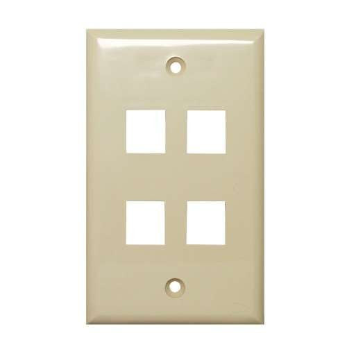 4 Jack Gang Plate-Almond