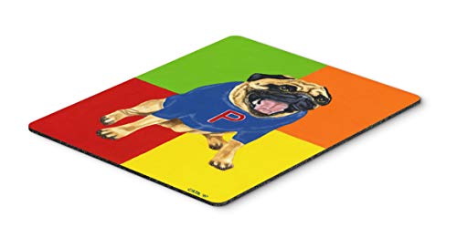 Carolines Treasures Amb1068Mp Go Team Varsity Pug Mouse Pad, Hot Pad Or Trivet, Large, Multicolor