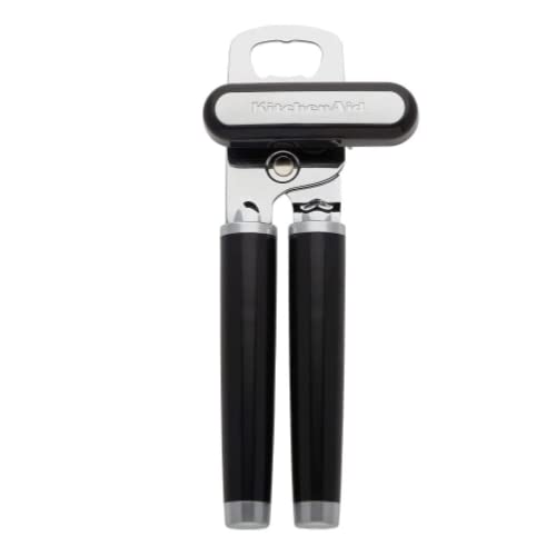 Kitchenaid Classic Multifunction Can Opener Bottle Opener, 834-Inch, Black