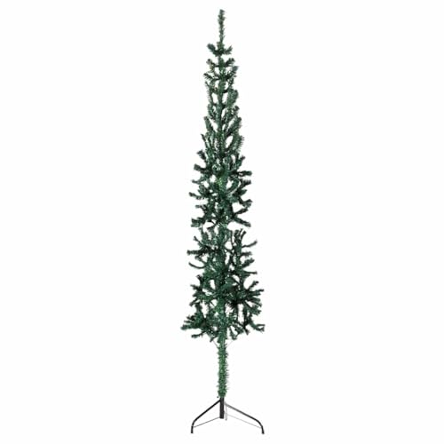 Casafoyer  Slim Artificial Half Christmas Tree with Stand Green 59.1 - (Pack Of 2)"