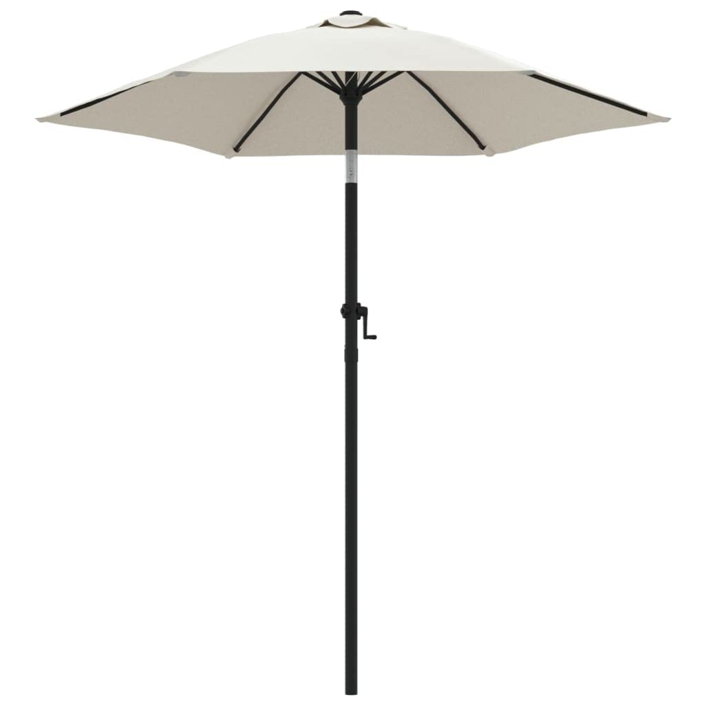 vidaXL Parasol Sand White 78.7x83.1" Aluminum"