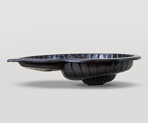 INNOVA COPPER SPECIAL BATH SINK NAUTILUS DESIGN 19X14X5 G16 DARK