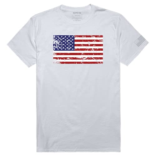 Tactical Graphic T, US Flag 2, White, L