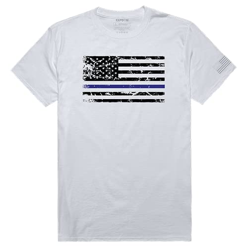 TacticalGraphic T,Thin Blue Line,White, 2X