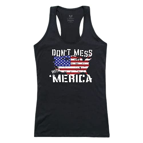 Graphic Tank, Dt Mess with Am, Black, L