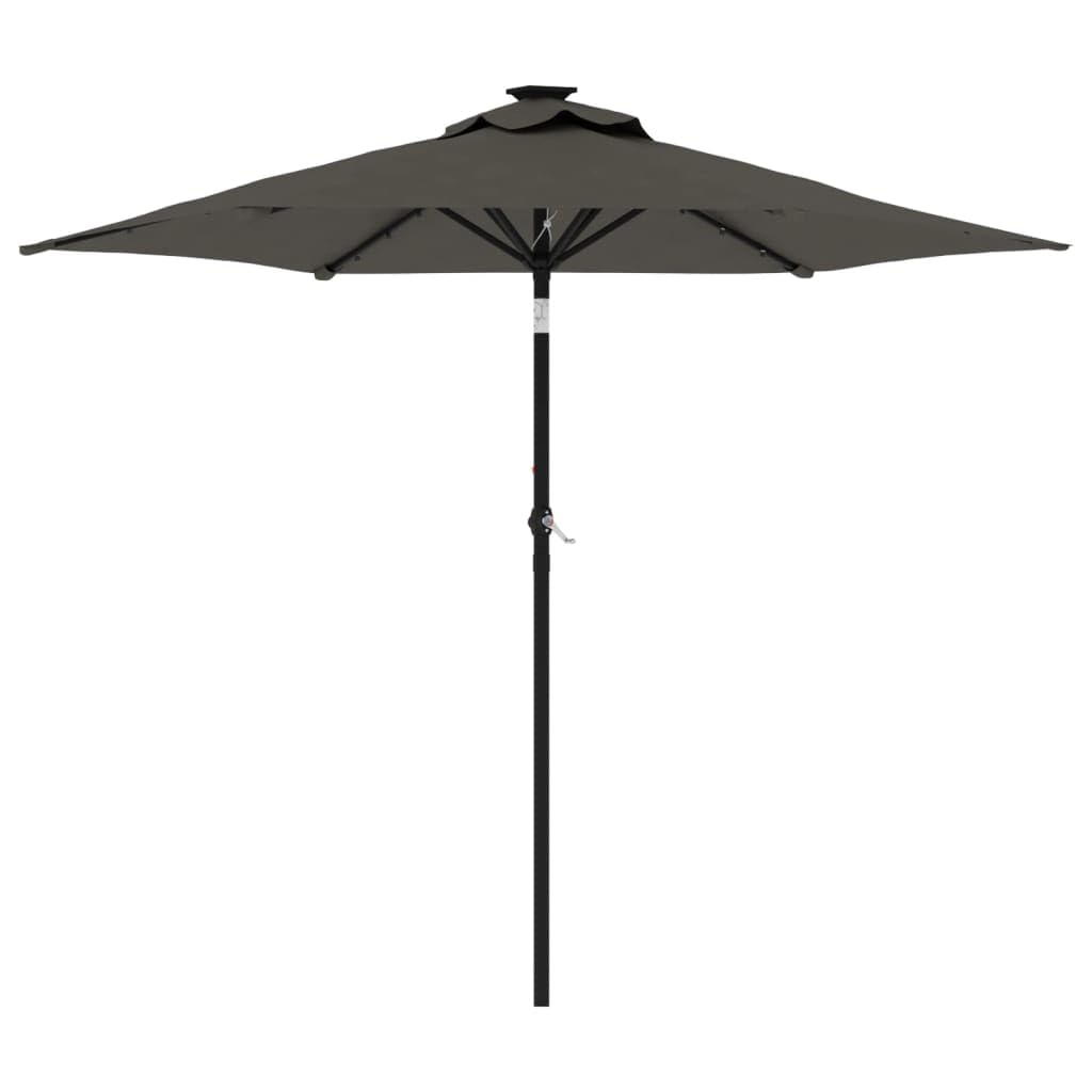 vidaXL Garden Parasol with Steel Pole Anthracite 88.6x88.6"x83.5"