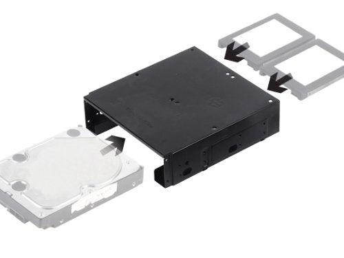 Black, 3.5 to 2 X 2.5 bay converter