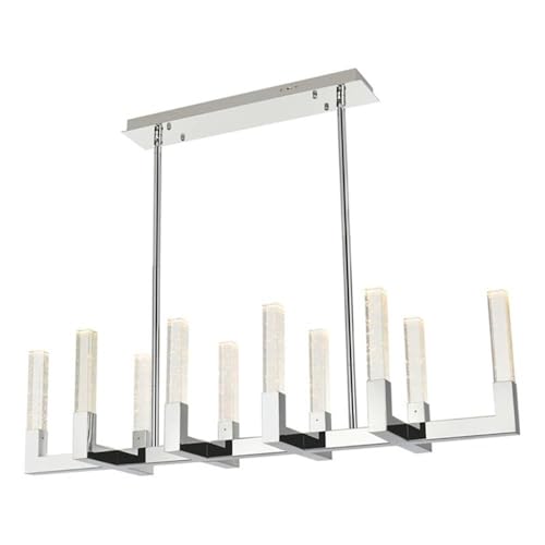 Elegant Lighting Noemi 48 Inch Adjustable Led Pendant In Chrome